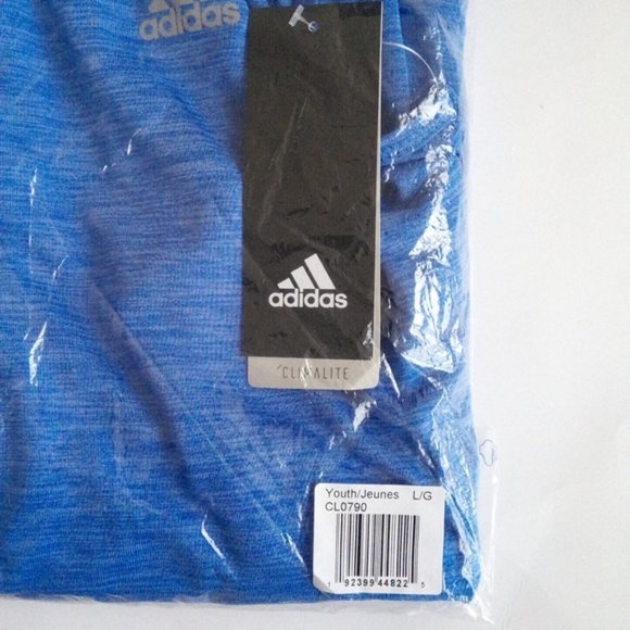 New Adidas Racer Back Purple Brushed Look Sleeveless Hoodie Girls Size US L/G - Picture 11 of 12